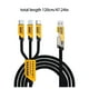 thumbnail image 3 of Cable De Carga Usb De Triple Conector Cargador Rápido Cable De Carga Duradero Para Teléfonos, Tabletas Y Más, 3 of 8