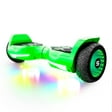 Swagtron Warrior T580 Hoverboard, 220 lb Weight Limit, Green, Music-Synced Bluetooth LED Lights, 7.5 Mph, LiFePo Battery UL-Compliant