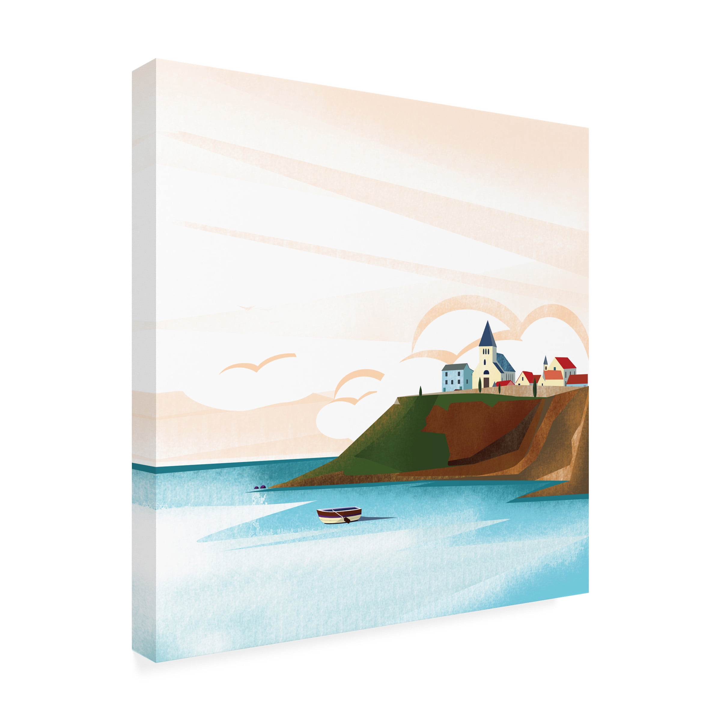 Arctic Frame 'Illtrated Italian Landscape VII' Outdoor All-Weather Wall Decor