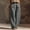 Dark Gray, variant on Women's Linen Blend Multi-Pocket Wide Leg Pants, Summer Loose Breathable Trousers, Vacation Outdoor Casual Wear Pink XXL