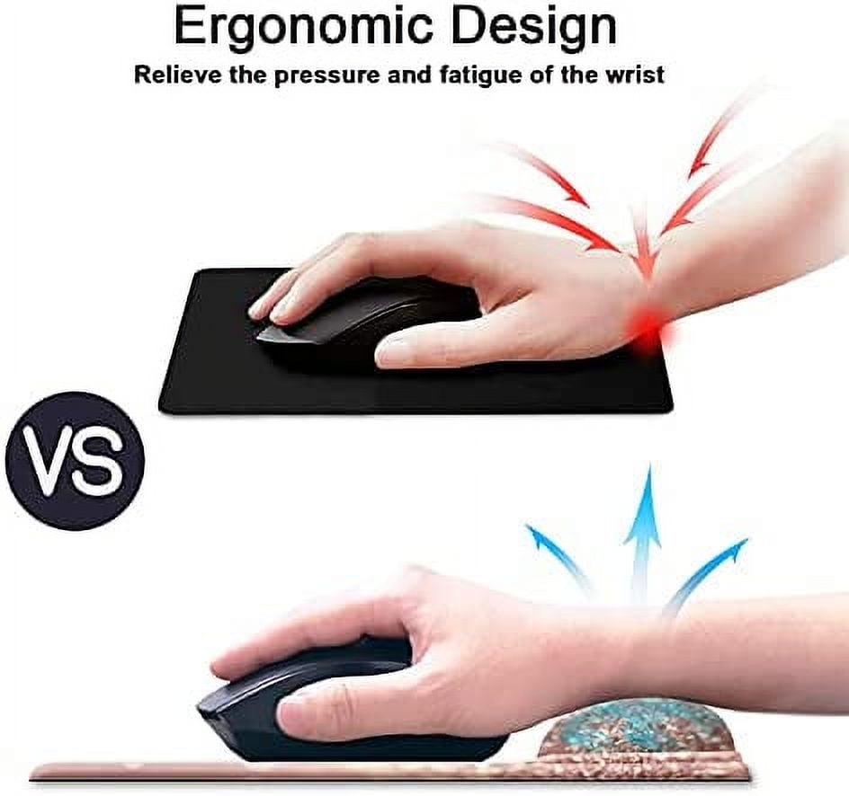 Hulul Store  Mouse Pad With Gel Wrist Support For Computer, Laptop And  Gaming, H-02 Dark Blue