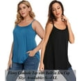 thumbnail image 5 of COMFREE Women's Camisole with Built in Bra Plus Size Tank Top Cami Flowy Casual Tops with Adjustable Strap (S-4XL), 5 of 7