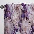 thumbnail image 4 of Designart "Harmonious Purple Poppies I" Floral Room Darkening Curtain Single Panel, 4 of 6