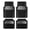 Gray Black, variant on Car Grand Heavy Duty Rubber Waterproof Car Floor Mats All Weather Durable Full Set Anti-slip Automotive Floor Mats Trim-to-fit For Car SUV Truck Red Black