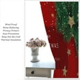 thumbnail image 5 of Christmas Curtains, Red White Snowflakes Merry Christmas Window Treatments for Living Room Bedroom Kitchen Holiday Party Decor, Burgundy New Year Drapes 2 Panel Sets,42x63 Inch, 5 of 6