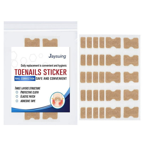 Parche Adhesivo Para Uñas Encarnadas, 50 Uds., Corrector De Parche Para Uñas De Los Pies, Herramientas De Pedicura, Parche Corrector De Uñas Encarnadas Para Hombres Y Mujeres Yuarrent CE006357-00