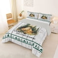 thumbnail image 2 of Catabedysis Rustic Camping Full Size Comforter Sets,Tent Print Bedding Comforter Set For Boys,Multicolor,Light Gray Reversible,3-Piece,1 Comforter and 2 Pillowcases, 2 of 7