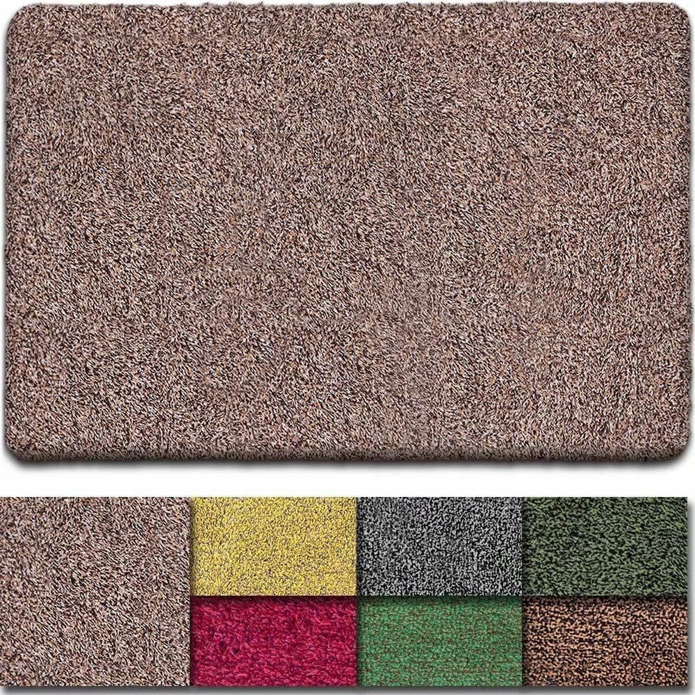 Indoor Doormat Super Absorbent Mud Front Door Mat 28"x18" Latex Backing