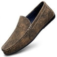 thumbnail image 3 of Men's Casual Loafers Slip On Leather Shoes Comfortable Lightweight Driving Shoes Male Moccasins Classic Penny Loafer Flats Boat Shoes Outdoor Walking Shoes, 3 of 12