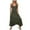 Army Green, variant on RKSTN Womens Pants Sleeveless Dungarees Loose Cotton Long Playsuit Jumpsuit Pants Trousers Loose Comfortable Pants