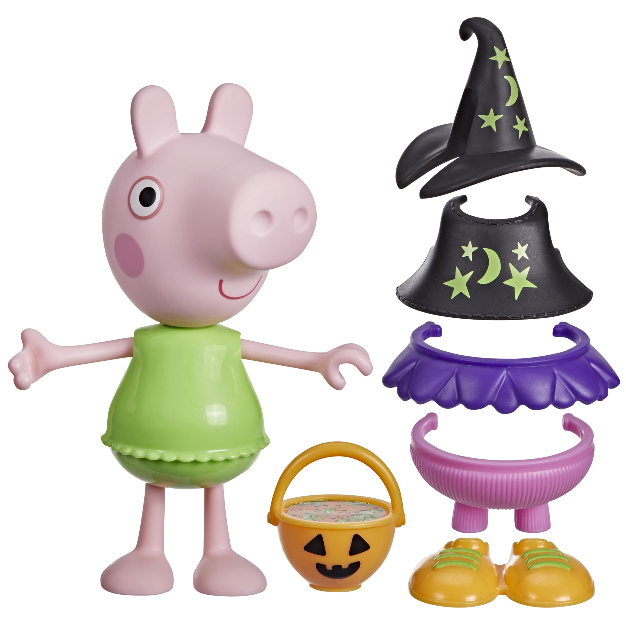 Peppa Pig Halloween Dress-Up 6-Inch Figure with 6 Fashion Accessories, Kids Ages 3+
