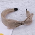thumbnail image 6 of Unique Bargains 1 Pc Mesh Bow Headbands for Women Brown, 6 of 6