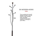 thumbnail image 6 of Silver Tree Coat Rack In Chrome & Walnut Finish, 6 of 7