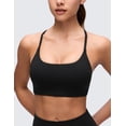 thumbnail image 4 of CRZ YOGA Butterluxe Twist Cross Back Sports Bras for Women Padded Adjustable Spaghetti Straps Yoga Top, 4 of 5