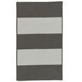 thumbnail image 1 of Colonial Mills Rug NW16R048X072S Newport Textured Stripe Rectangle Area Braided Rug  Grey - 4 x 6 ft., 1 of 1