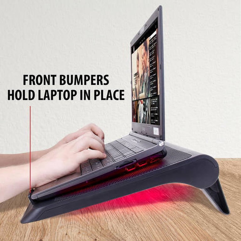 ENHANCE XL Gaming Laptop Cooler Pad 5-Fan Red LED photo 6