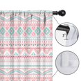thumbnail image 4 of Blackout Kids Curtains,Pink Geometric Striped Pattern Childrens Insulated Curtains Set Of 2,Bedroom Essentials,Toddler Room Decor 42x54in(106x137cm), 4 of 5