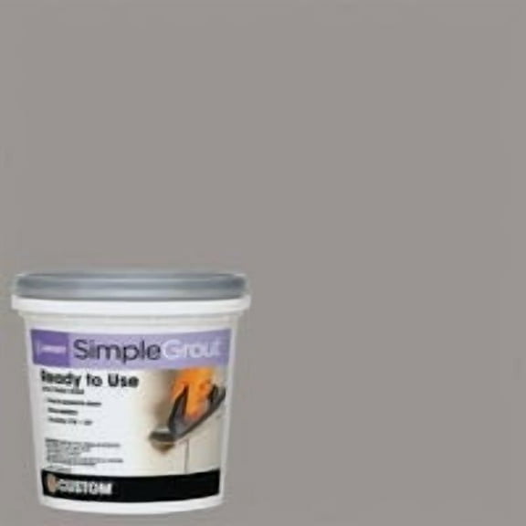 Custom Premix Grout - Stain Resistant - 1 Qt, Gray