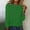 Green-02, variant on LIBRCLO Shirts for Women Long Sleeve Crew Neck Summer Casual Blouse Fashion Solid Tops T-Shirt
