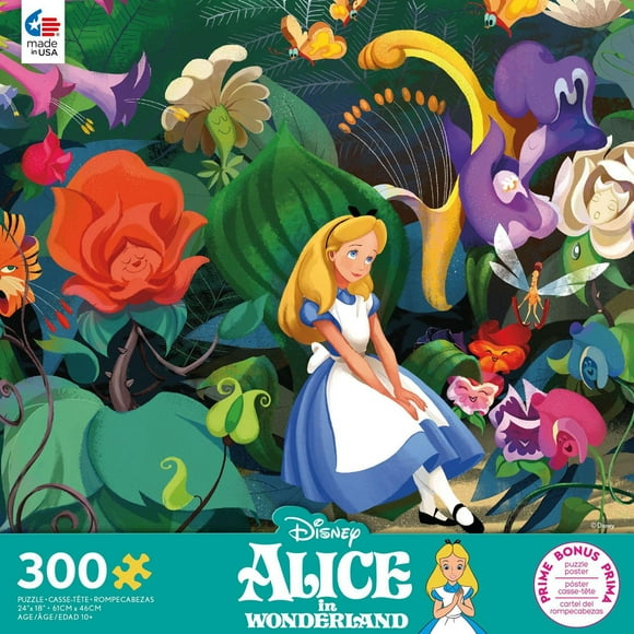 DISNEY 300 PIÈCES SURDIMENSIONNÉES - ALICE AU LAN DES MERVEILLES - PUZZLE 300 PIÈCES