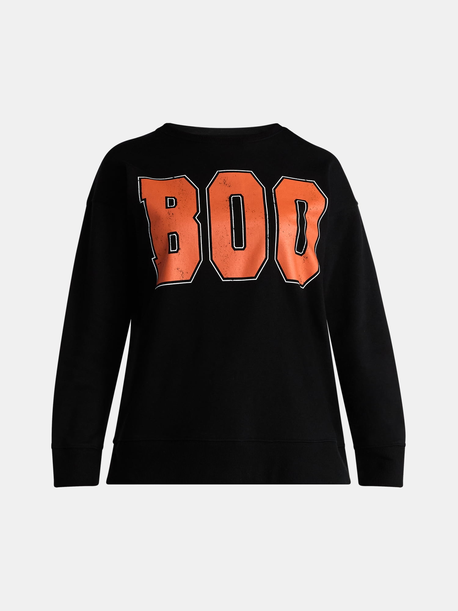 Women's Halloween Boo Graphic Fleece Sweatshirt from Way to Celebrate, Sizes S-XXXL