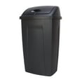 Mainstays 13 gal Plastic Swing Top Lid Kitchen Garbage Trash Can, Black