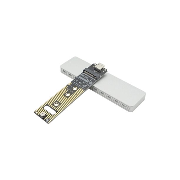 Carcasa exterior de aluminio para disco duro, elegante interfaz tipo C desmontable, carcasa de disco de protección contra disipación de calor Estaciones de acoplamiento para portátiles Gris plateado