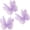 Purple, variant on Giant Butterfly Decorations 3PCS, 20" Big Butterfly Decorations Party Giant, Large Butterflies Decor for Valentine’s Day, Wedding, Birthday, Banquet Decor (White)