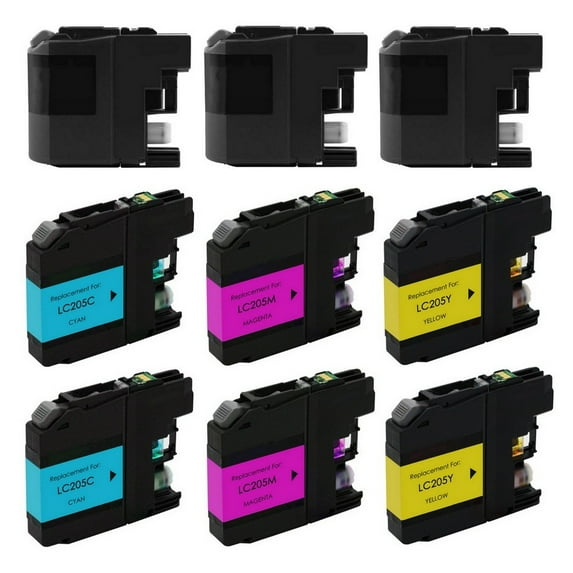 PrinterDash Compatible Replacement for Brother MFC-J5320DW/J5520DW/J5620DW/J5625DW/J5720DW Extra High Yield Inkjet Combo Pack (3-BK/2-C/M/Y) (LC-229XLBK_3PK_LC-225XL3PKS_2PK)