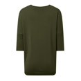 thumbnail image 5 of Women's Spring Casual 3/4 Sleeve V Neck Loose Knit Sweater Top - Solid Color Pullover - M-XXL, 5 of 5