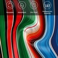 thumbnail image 5 of Mexican Serape Cloth Napkins, Colorful Stripes Vertical Lines Abstract Washable and Reusable Dinner Napkins Set of 6, Table Napkin for Kitchen Party Birthday Wedding Hotel Housewarming 20"x20", 5 of 8