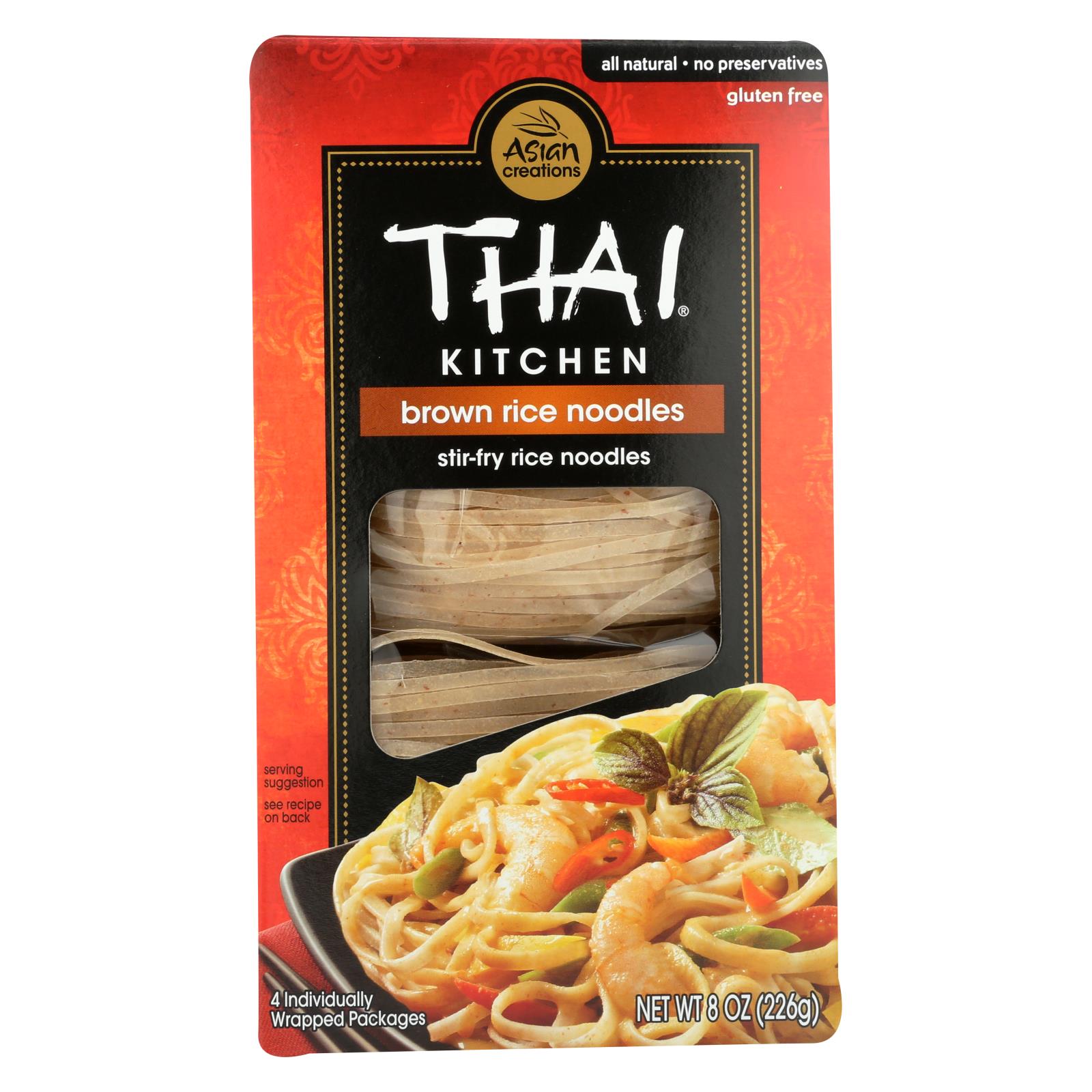 6 Pack Thai Kitchen Brown Rice Noodles, 8 Ounce