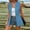 Blue, variant on Women's Business V-neck Jacket Baeitkot Women's Solid Color Business Casual Long Style Waist Cinched Sleeveless V-neck Suit Jacket Coffee XXL