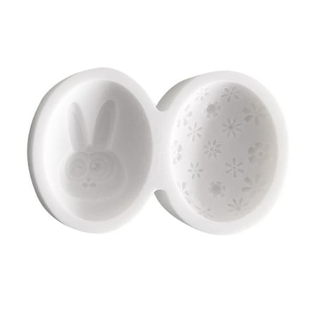 

Wiueurtly Chocolate compatible with Machine Kids Easter Bunny Eggs DIY Silicone Cake Tool Baking Chocolate Molds Cake Mould 8 Cake Pan Ceramic Shortbread Pan Baking Molds for Cakes Rectangle