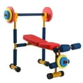 thumbnail image 1 of HolaHatha Kids Weight Bench Set with 35" Bench & Adjustable Headrest, Multicolor, 1 of 12