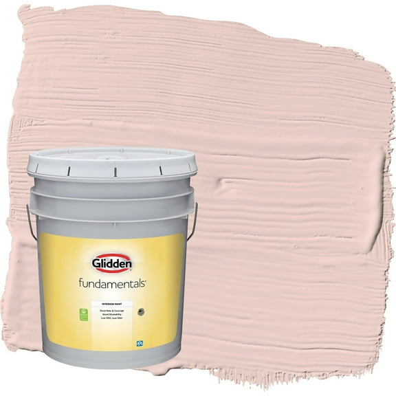 Glidden Fundamentals Honeysweet / Orange Flat Interior Paint, 5 Gallon