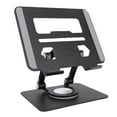 thumbnail image 2 of Support de Tablette, Support de Tablette Pliable pour Bureau avec Base Rotative à 360°, Support Réglable à Double Tige pour Tablettes de 5,8 à 12,9 Pouces Lecteurs Électroniques, 2 of 7
