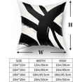 thumbnail image 2 of Black and Beige Pillow Covers Set of 4 18x18 Inch Abstract Striped Throw Pillows for Modern Living Room Sofa Bed Decor Add Sophistication with Contemporary Design, 2 of 6