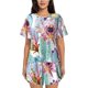 thumbnail image 1 of Balery Cactus Conjunto de Pijama para Mujer con Estampado, Dos Piezas de Manga Corta y Shorts, Ropa de Dormir Suave con Cuello Redondo y Bolsillos-Large, 1 of 6