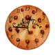 thumbnail image 1 of Reloj de pared con chispas de chocolate y diseño de Cookie Time: reloj de pared silencioso de 10 pulgadas que no hace tictac, estilo rústico retro campestre, decorativo para sala de estar, cocina,, 1 of 7