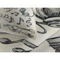 thumbnail image 3 of Ambesonne Sketchy Quilted Coverlet 3 Pcs, Music Hipster Skull, King Size, Beige Black, 3 of 4