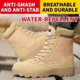thumbnail image 5 of Men's Steel Toe Safety Boots,Non Slip Ankle Protection Safety Shoes,Puncture-Resistant Work Shoes for Factory|Construction|hiking|Outdoor,Black Size 9.5, 5 of 12