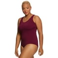 thumbnail image 4 of Sporti Plus Size Moderate Scoop Back One Piece Swimsuit, High Cut, Athletic (Women's Plus), 4 of 10