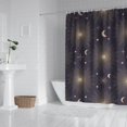 thumbnail image 3 of Gothic Shower Curtain Set - Dark Celestial Moon & Star Print, Mystical Cosmic Bath Decor, Waterproof Polyester 72"x84", Goth Aesthetic Gift, 3 of 5