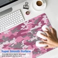 thumbnail image 4 of Pink Gray Camouflage&nbsp;mouse Padswaterproof,rubber+multispandexnon Slip the Camouflage SeriesmousepadDesk Pad for Office Home Game 31.5x15.7inches, 4 of 7
