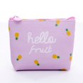 thumbnail image 1 of Monedero con estampado de frutas y animales de dibujos animados para mujer y niña, monedero pequeño de lona, tarjetero para dinero, billetera, bolsa para auriculares, bolsas para llaves Fivean unisex, 1 of 2