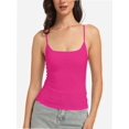 thumbnail image 2 of Women's Basic Square Neck Tank Top with Spaghetti Straps - Sleeveless Casual Summer Top, 2 of 6