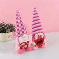 thumbnail image 5 of 2PCS Valentine Gnomes Plush Valentines Day Decoration Valentines Home Table Decor Scandinavian Tomte Elf Gnomes Ornaments Sweet Valentines Day Gifts for Him Her, 5 of 9