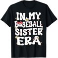 thumbnail image 1 of In My Baseball Sister Era Groovy Retro Fier T-Shirt de Baseball Sister - Blanc - TG, 1 of 4