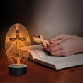 thumbnail image 5 of Jesus Cross 3D Night Light, Christian Illusion Optical Hologram Lamp with 16 Color Changing Remote Control, LED Desk Catholic Decor Birthday Religious Mothers Day Gift for Women Mom, 5 of 9